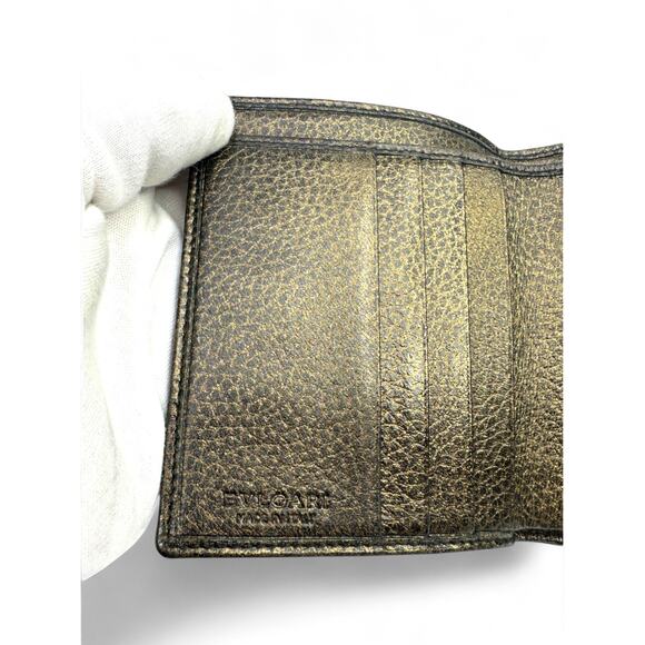 BVLGARI Leather Trifold Wallet - Picture 6 of 8